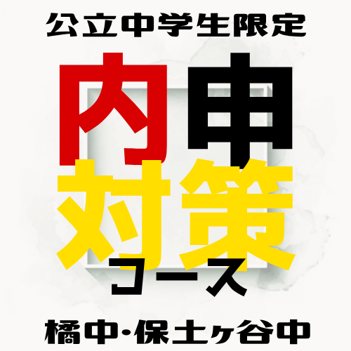 公立中学生限定内申点対策コース